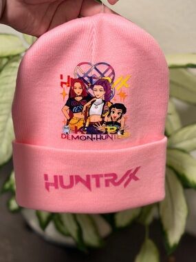 Kids Pink Demon Hunter Beanie